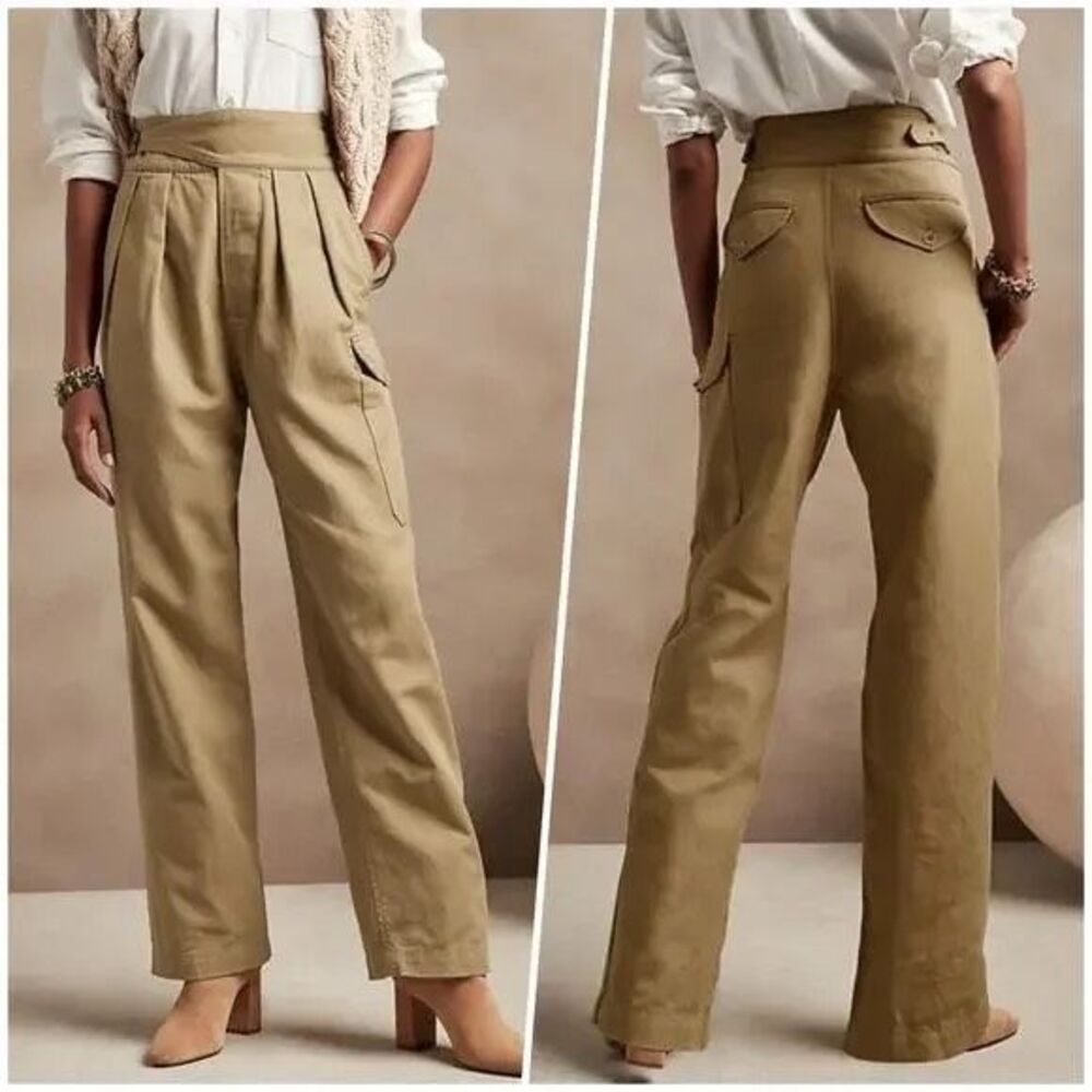Banana Republic High-Waist Pants in Khaki